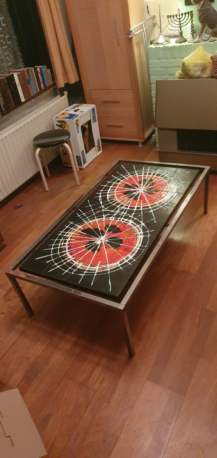 Vintage Belarti Salontafel, Ophalen, Gebruikt, 100 tot 150 cm, Overige materialen