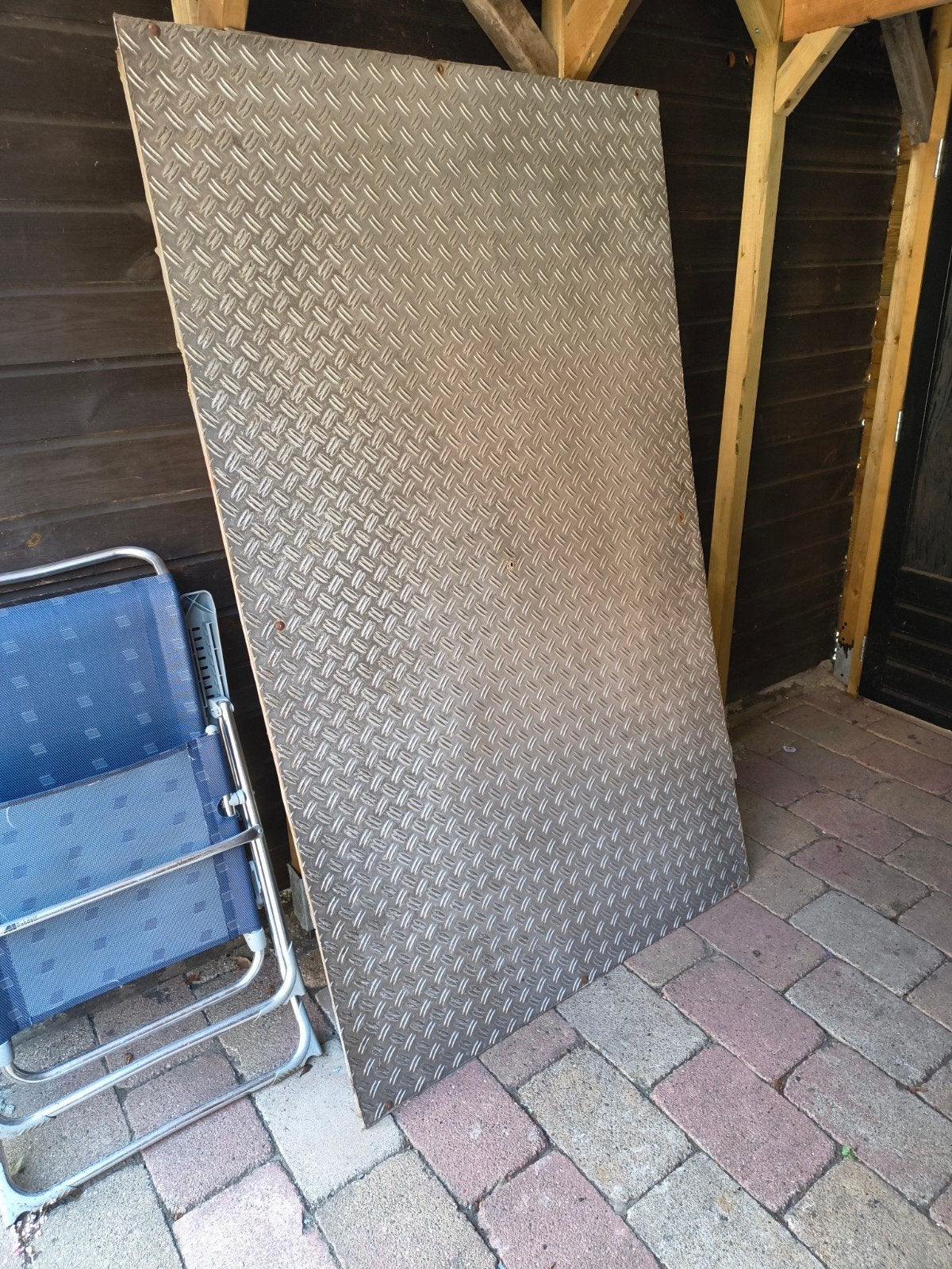 Aluminium traanplaat / tranenplaat, Ophalen of Verzenden, Gebruikt, Aluminium
