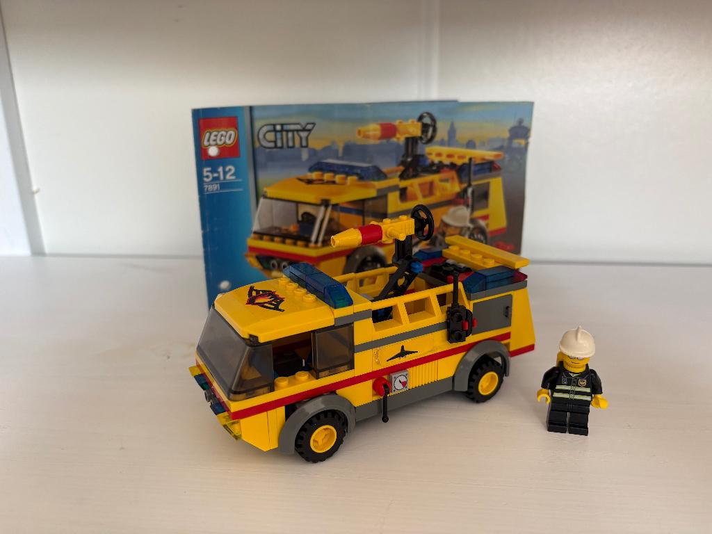 Lego City airport fire truck (7891), City, Lego, Ophalen of Verzenden, Zo goed als nieuw