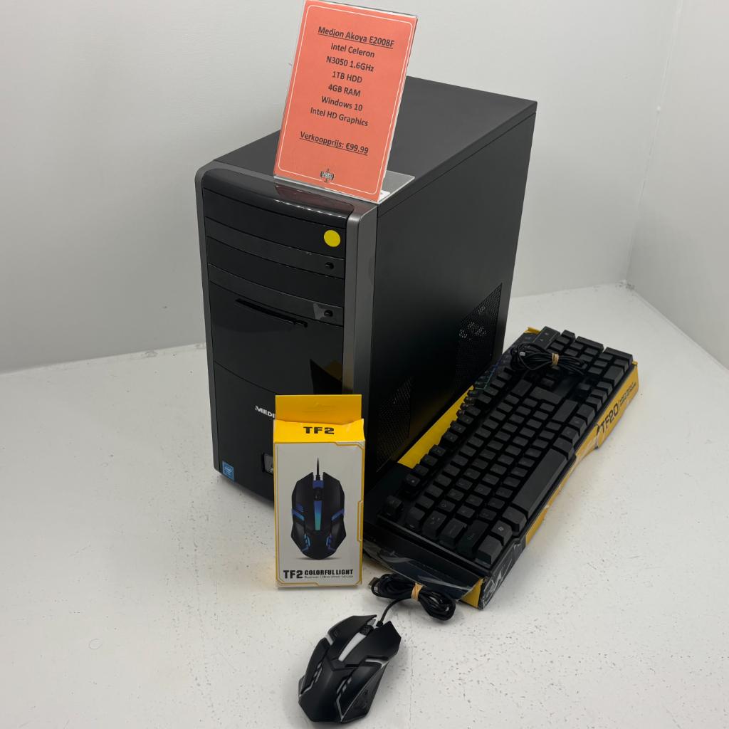 Medion Akoya E2008F Desktop | Met toetsenbord en muis |, Computers en Software, Desktop Pc's, HDD, Dordrecht@usedproducts.nl, Toulonselaan 72
