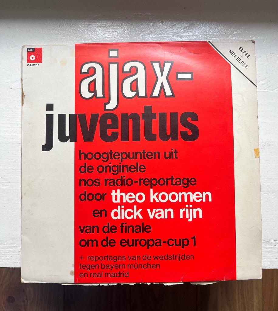 LP (1973) Europacup 1 Ajax-Juventus NOS radioreportage, Ophalen of Verzenden, Gebruikt, Ajax, Overige typen