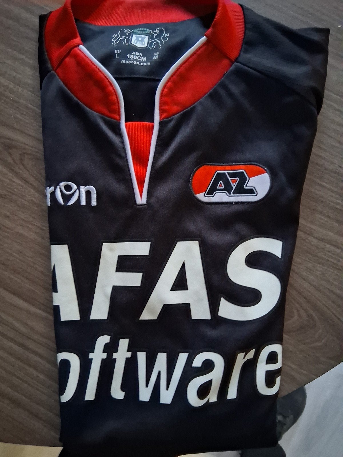 AZ shirt maat M, Maat 48/50 (M), Zwart, Ophalen of Verzenden, Macron