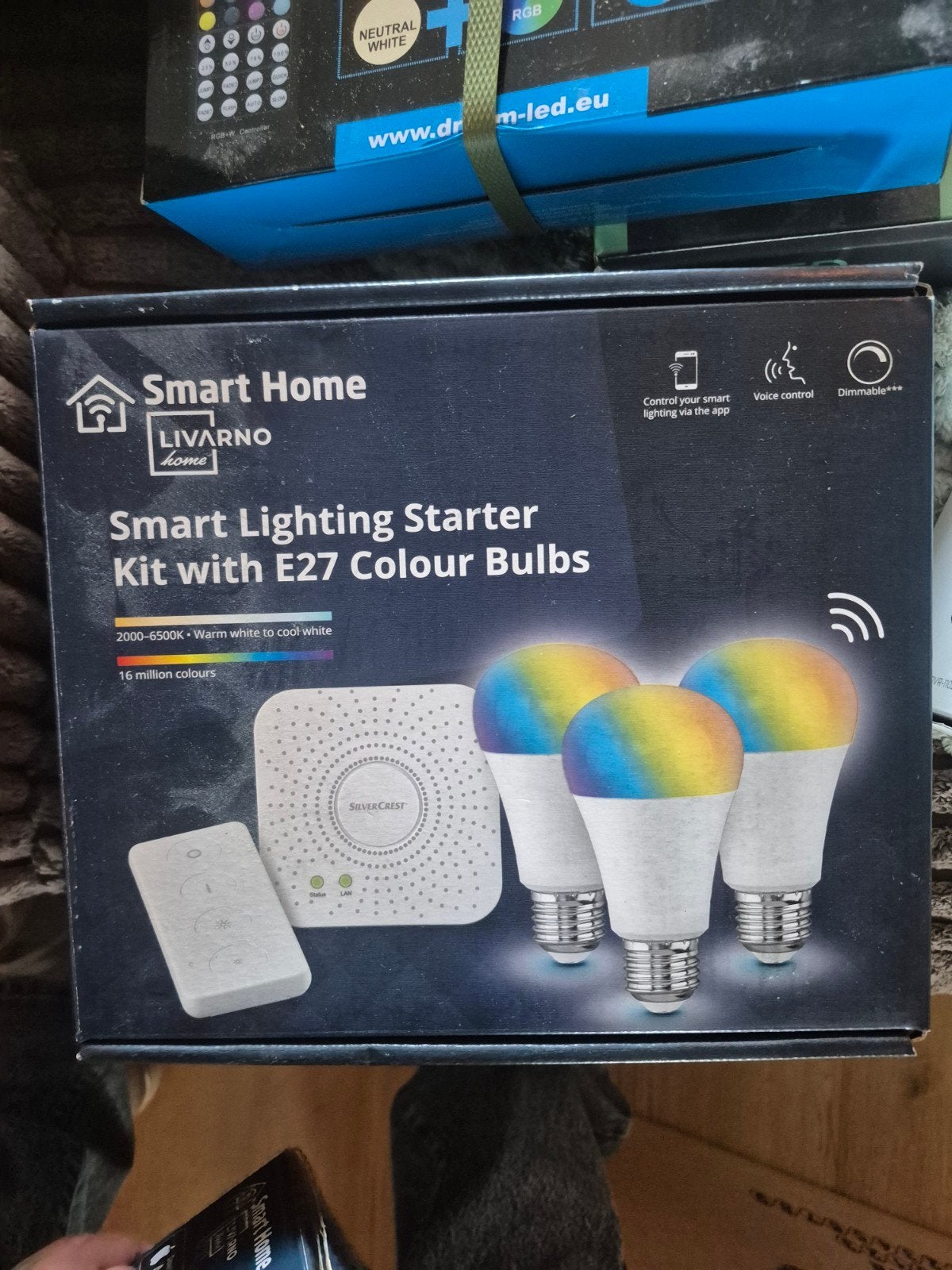 Nieuw Livarno Home Smart Lighting Starter Kit E27 Kleur, Overige merken, Dimbaar, Meerkleurig, Nieuw