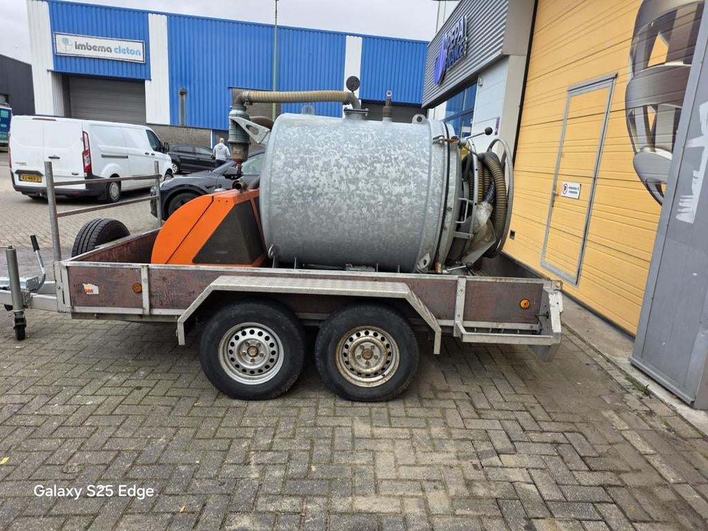 Zuigwagen Tandemasser 1200 liter, Zakelijke goederen, Ophalen of Verzenden