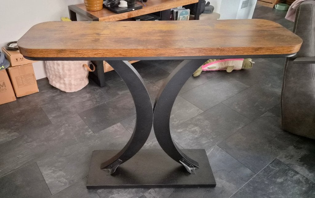 Site table, Ophalen, 100 tot 150 cm, Zo goed als nieuw, Overige houtsoorten