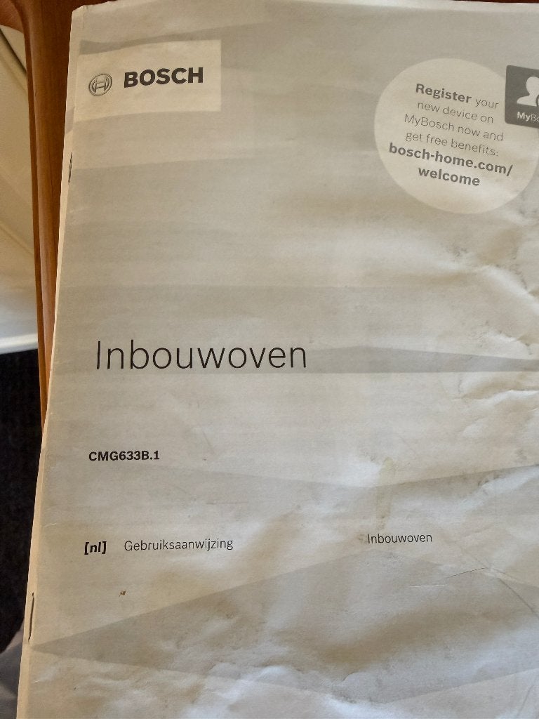Bosch Inbouw Combi-oven CMG633BB1/84 - Zo goed als nieuw, Witgoed en Apparatuur, Ophalen, 45 tot 50 cm, Bosch, Inbouw