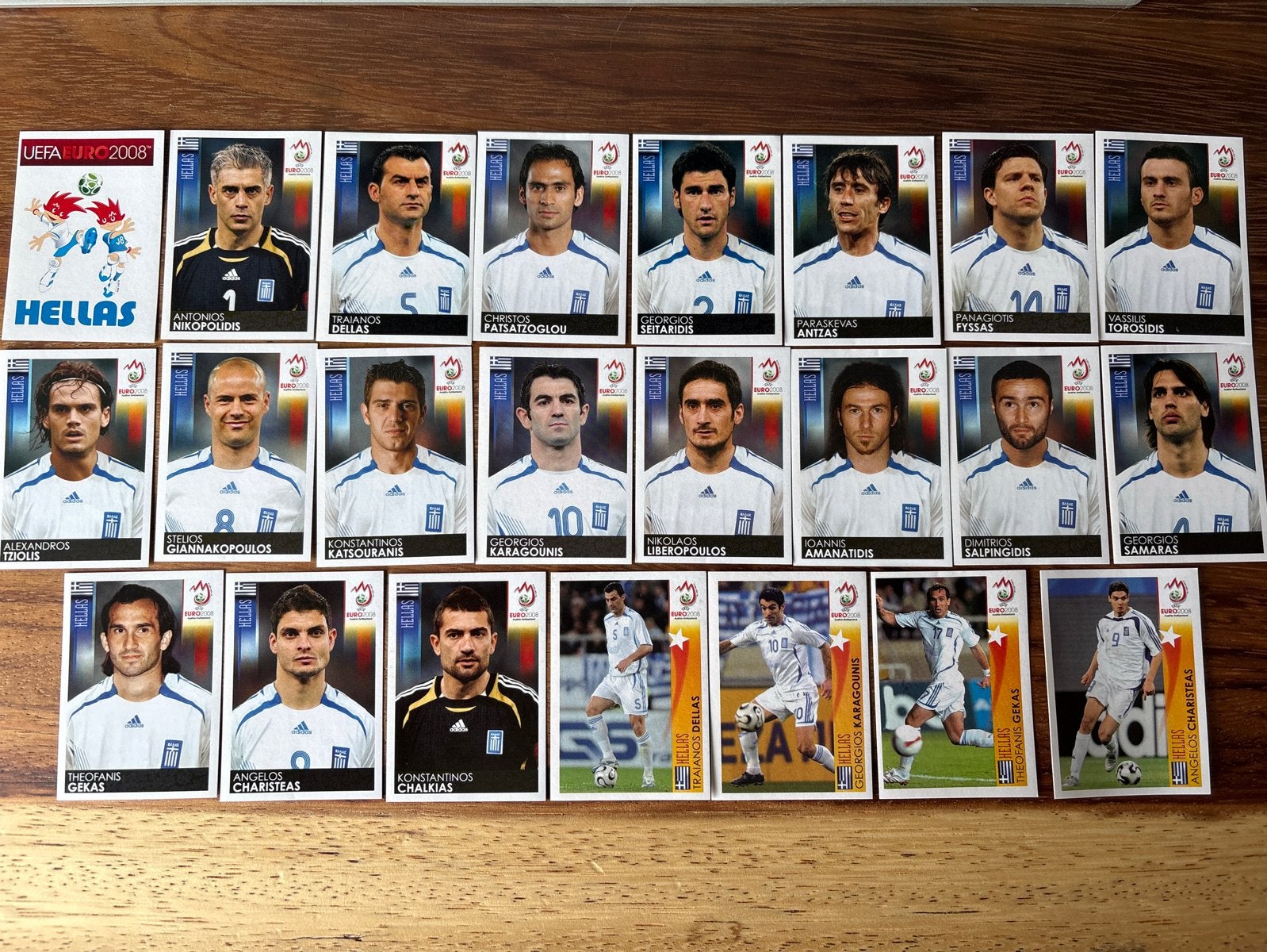 Griekenland EK 2008 Voetbalplaatjes Collectie, Ophalen of Verzenden, Zo goed als nieuw, Buitenlandse clubs, Poster, Plaatje of Sticker