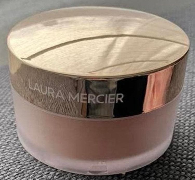 Laura Mercier translucent loose setting powder honey star, Ophalen of Verzenden, Zo goed als nieuw, Gehele gezicht
