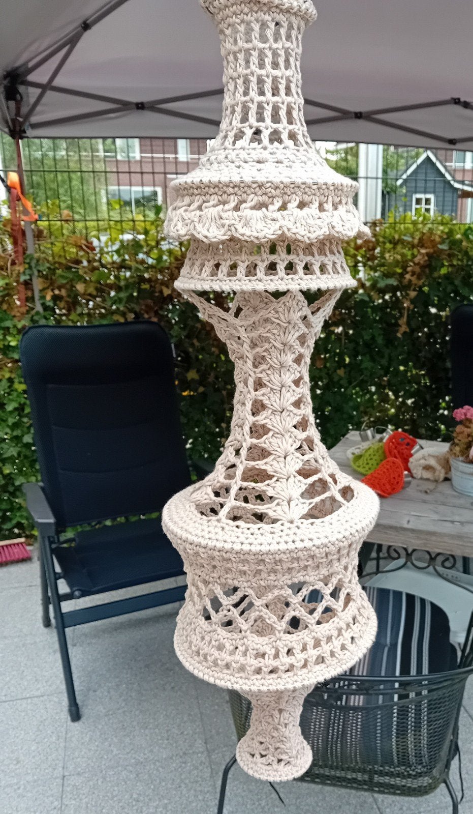 nieuwe handmade Bohemian/ ibiza style lamp, Huis en Inrichting, Lampen | Kroonluchters, Ophalen of Verzenden, Nieuw, Overige materialen