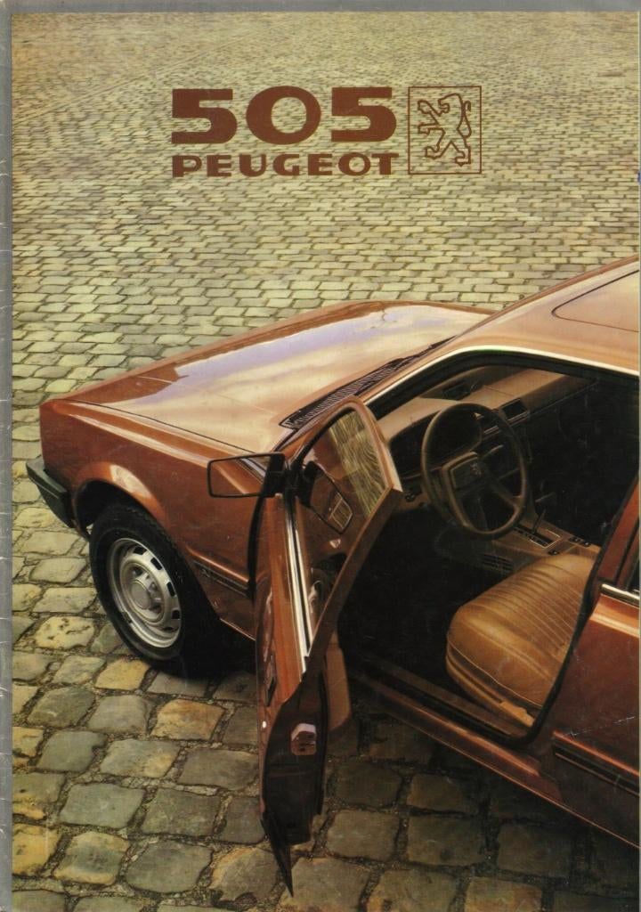Folder Peugeot 505 1982, Ophalen of Verzenden, Gelezen, Peugeot