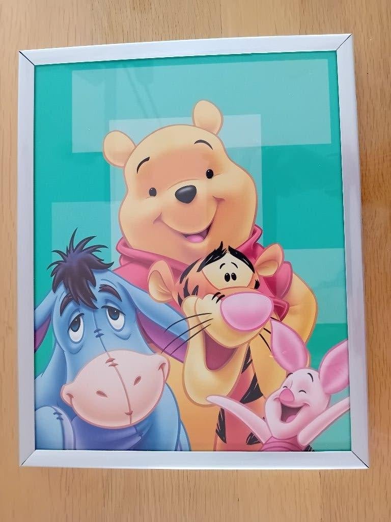 Kleine poster van Winnie the Pooh, Ophalen of Verzenden, Zo goed als nieuw, Wanddecoratie, Zilver