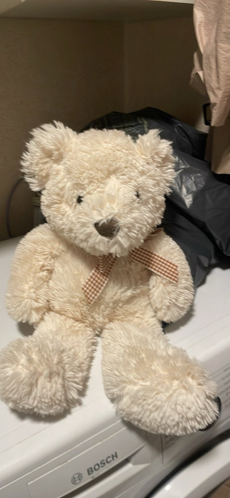 Mooie beer, Verzamelen, Beren en Cherished Teddies, Ophalen, Zo goed als nieuw, Stoffen beer, Overige merken