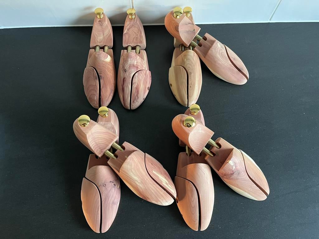4 Paar luxe cederhouten schoenspanners maat 43 nieuw, Kleding | Heren, Schoenen, Bruin, Cederhout, Overige typen, Ophalen of Verzenden