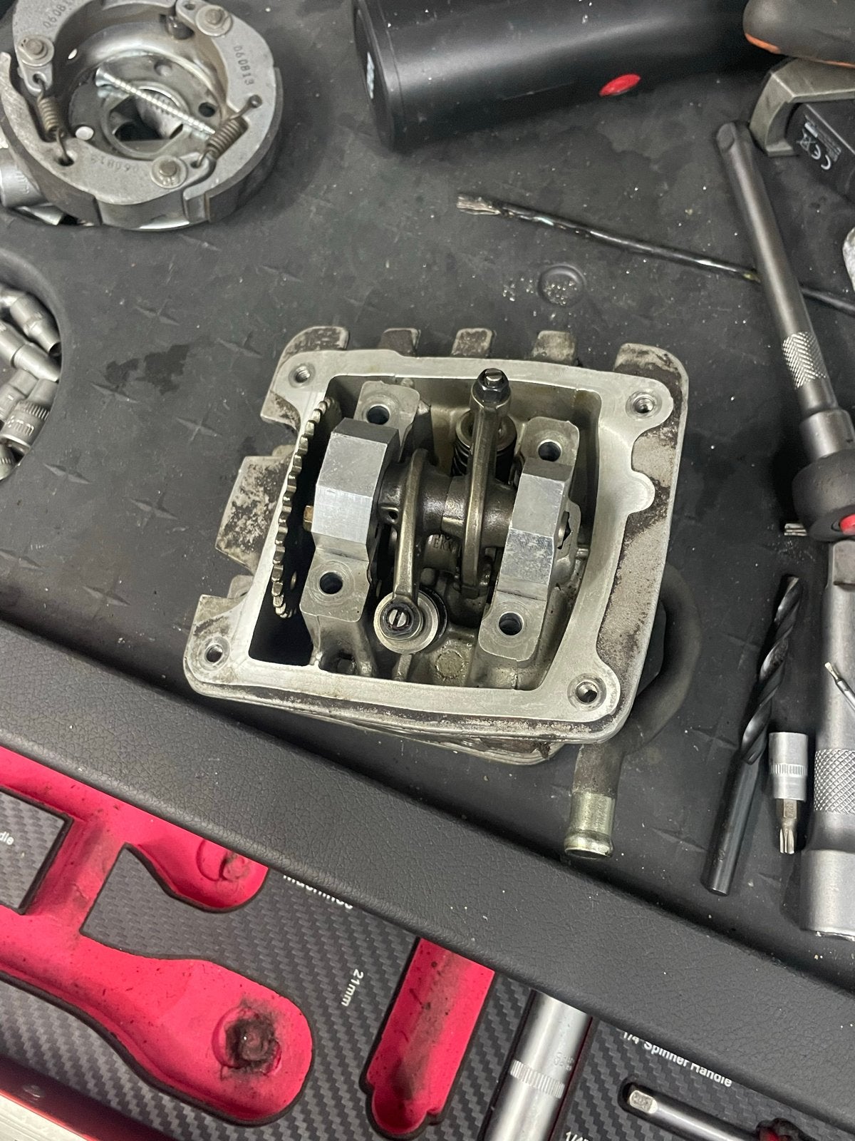 Kleppenkop piaggio 4t 2V, Ophalen of Verzenden, Gebruikt, Cilinder