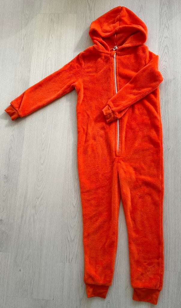 Hema Oranje onesie maat 122/128, Ophalen of Verzenden, Zo goed als nieuw, Jongen of Meisje