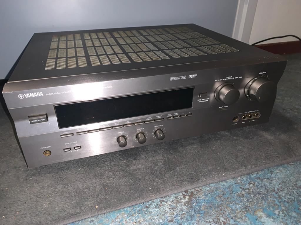 Yamaha DSP A-595a audio versterker 300watt, Ophalen, Yamaha, 120 watt of meer, Gebruikt