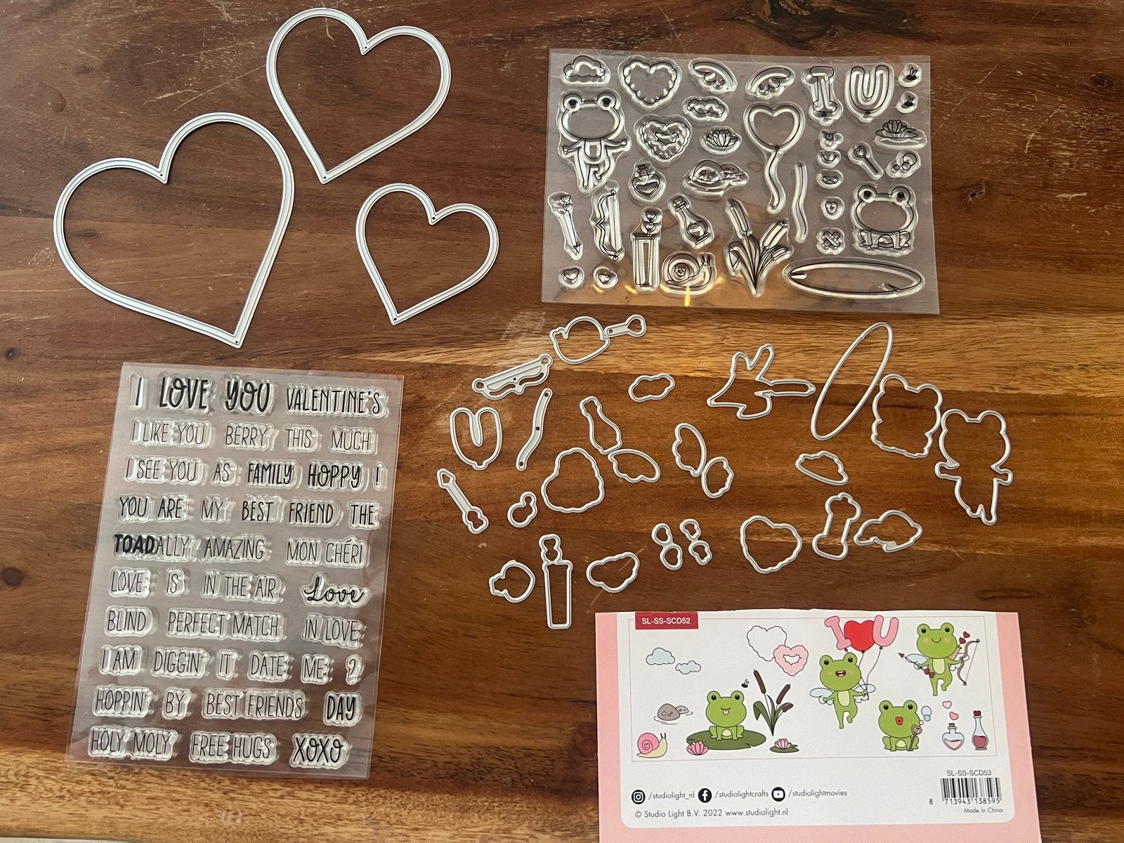 Studio Light Sweet Stories set - Toadally in Love, Zilver, Dieren, Zo goed als nieuw, Overige merken