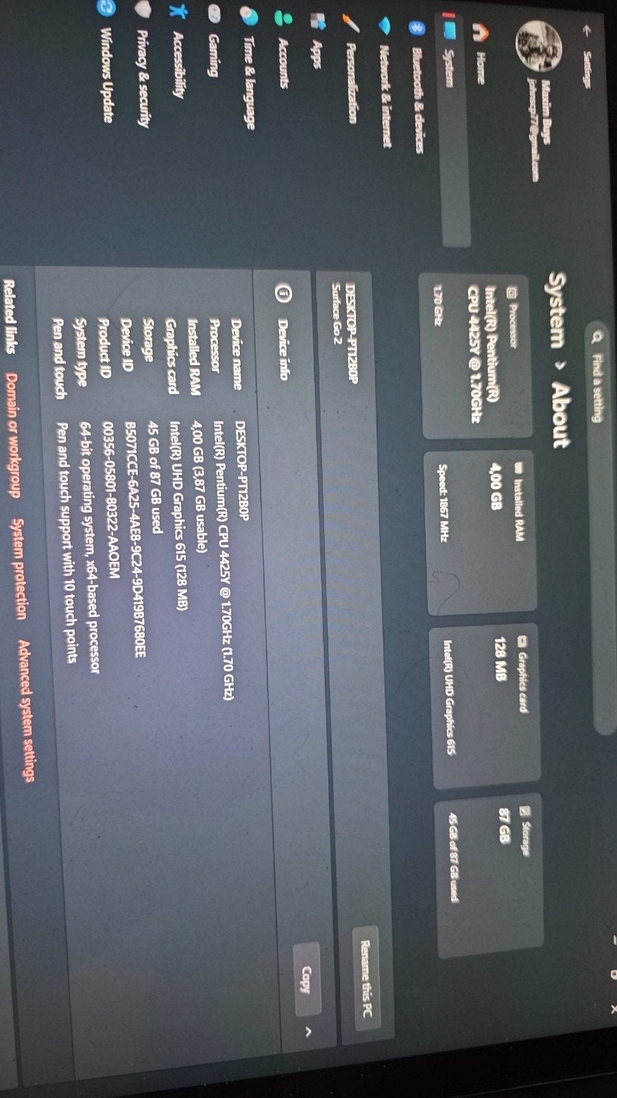 Microsoft surface go2, Ophalen, Gebruikt, Microsoft surface, 4 GB
