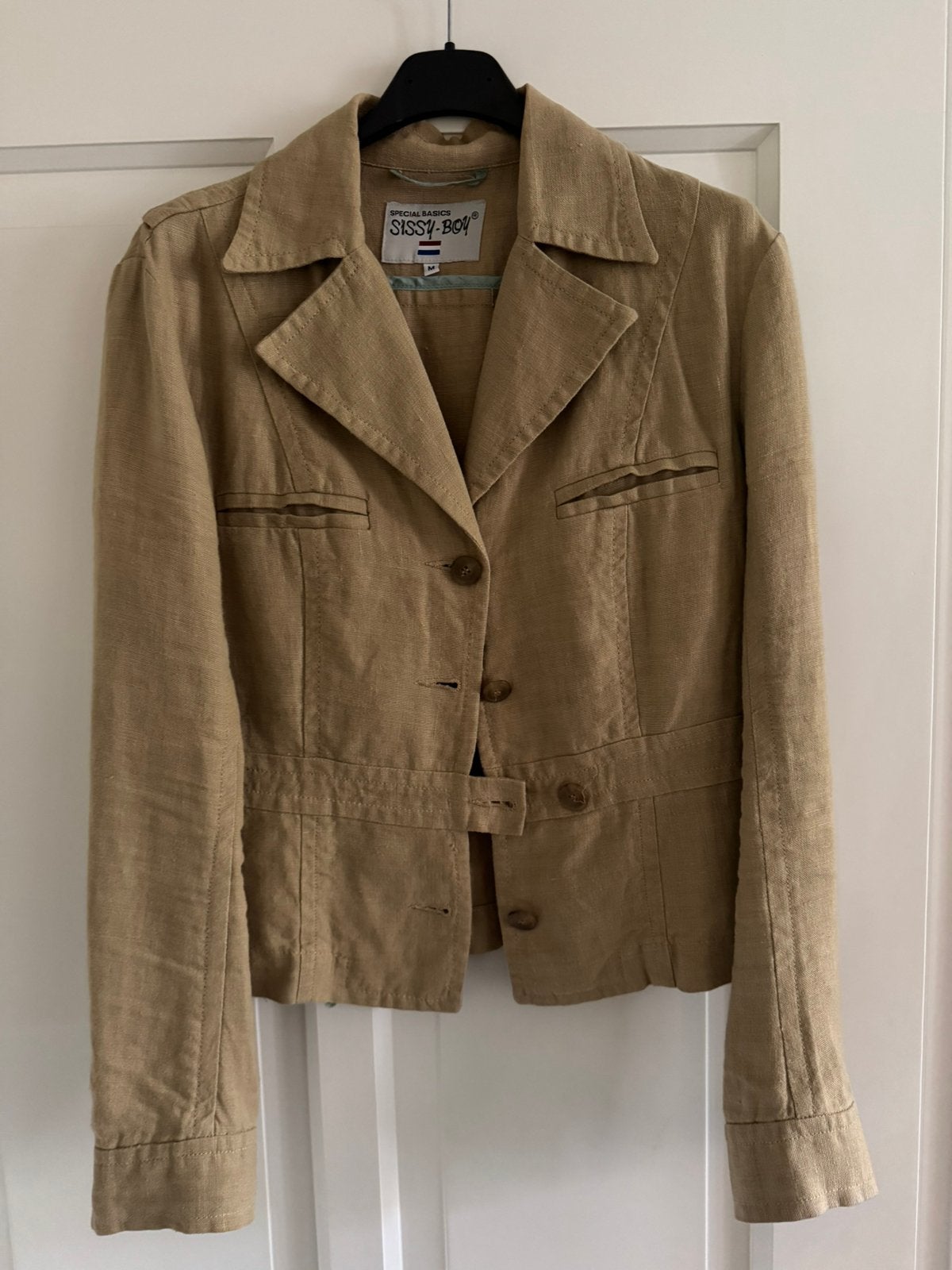 Kort jasje (Sissy Boy) maat M, Ophalen, Zo goed als nieuw, Beige, Jasje