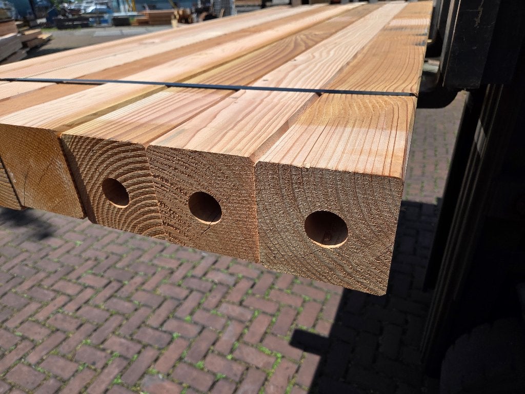 8 Douglas palen / balken 12x12 cm 2.20 meter lang - nr: TB6, Ophalen, 180 tot 250 cm, Balken