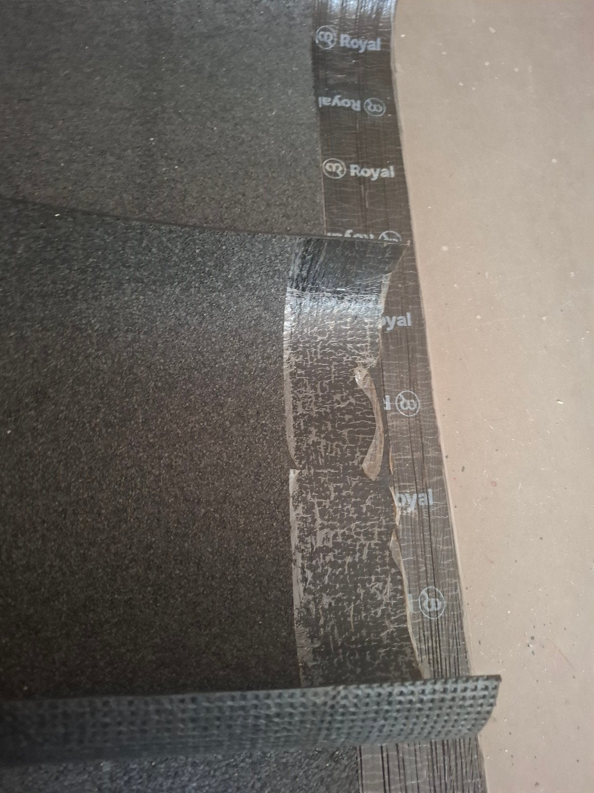 Te koop resten dakleer, toplaag, met leislag., Overige materialen, Zwart, Ophalen of Verzenden, 15 m² of meer