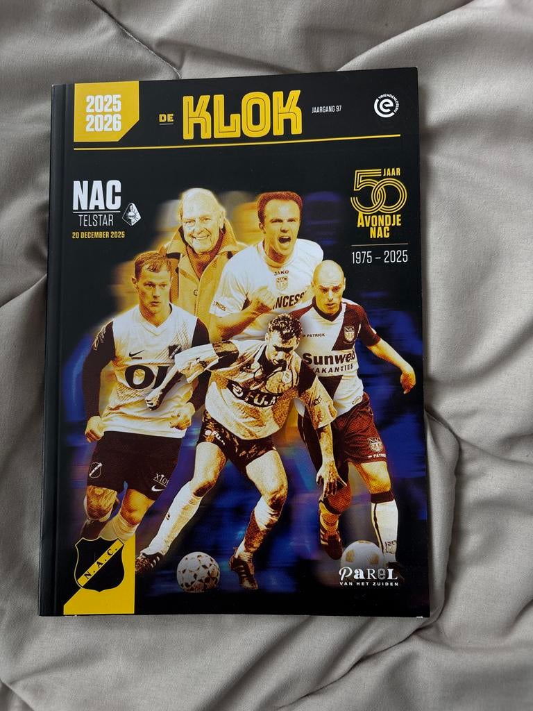 Programmaboekje NAC Telstar 20 december 2025 - De Klok, Ophalen of Verzenden, Zo goed als nieuw