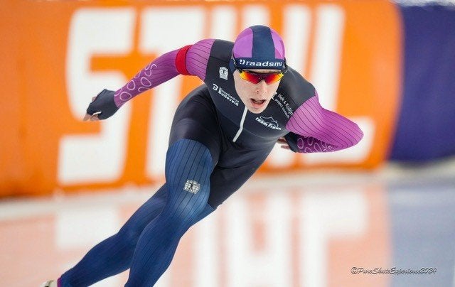 Rubberen wedstrijdpak (lange baan schaatsen), Ophalen of Verzenden, Gebruikt, Overige typen, Overige merken