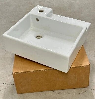 IKEA Lillangen wasbak, keramiek 40x41x13, Huis en Inrichting, Gebruikt, Minder dan 100 cm, Wasbak of Wastafel, 25 tot 50 cm
