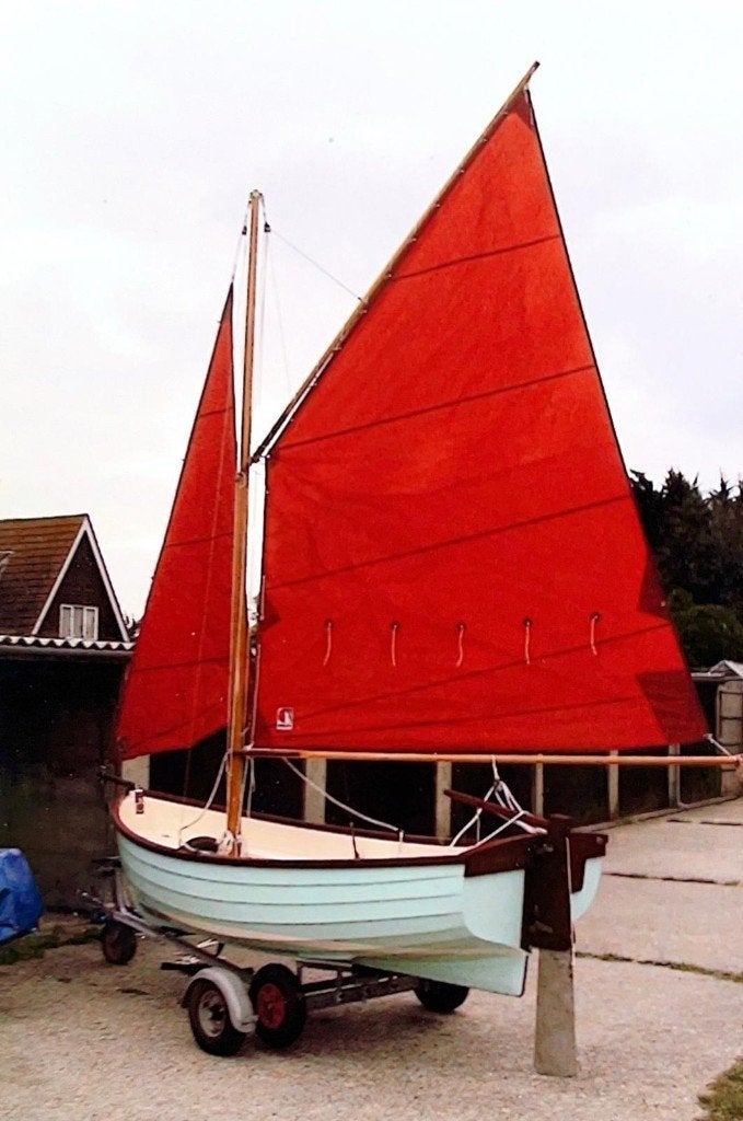 McNulty Keilder sloepje zeilboot roeiboot, Ophalen, Gebruikt, 4 m, 3 pk
