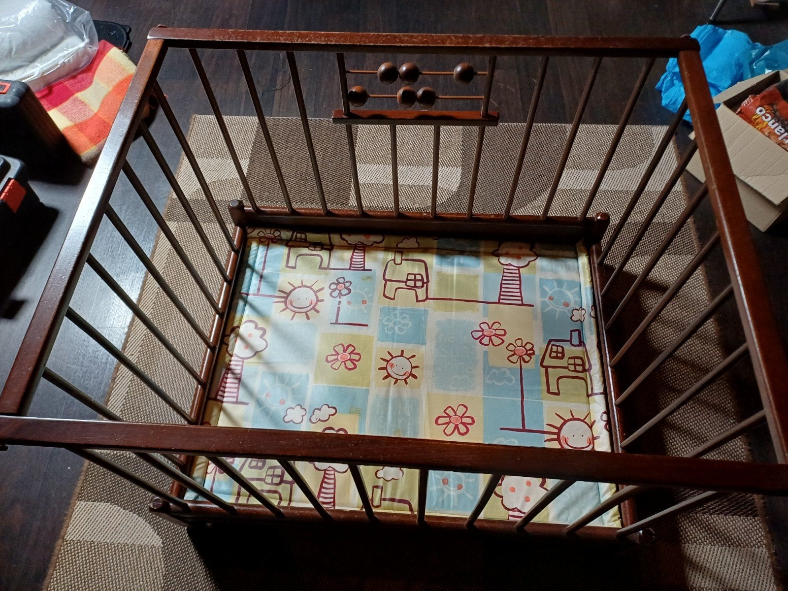 Box met kleed., Kinderen en Baby's, Boxen, Ophalen, Gebruikt