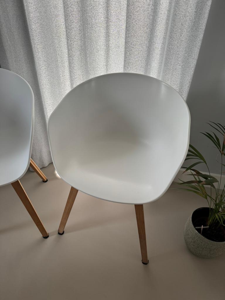 Hay stoelen 6x, Huis en Inrichting, Stoelen, Ophalen, Kunststof, Gebruikt, Wit