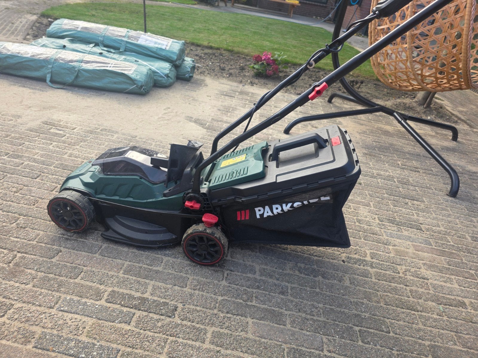 Parkside Accu Grasmaaier 20V, Ophalen, Accu-grasmaaier, 30 t/m 39 cm, Elektrische starter