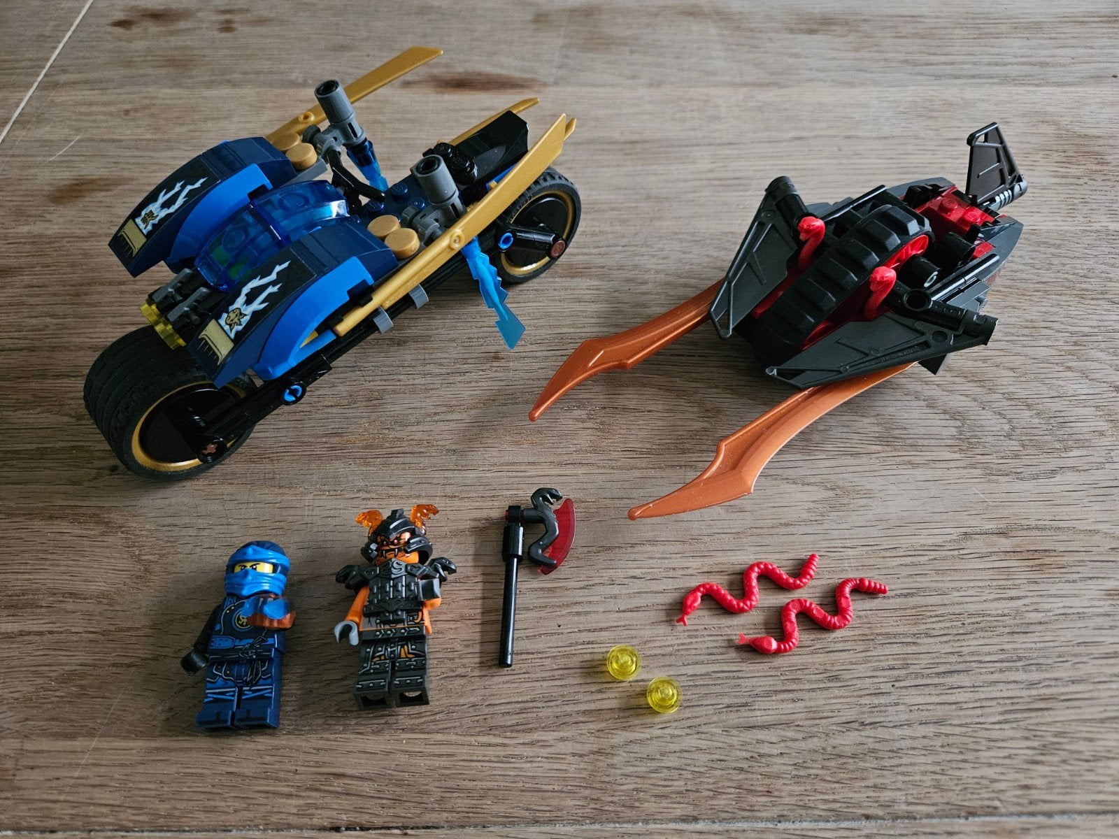 Lego Ninjago 70622 Woestijnrijders compleet met boekje, Compleet, Lego, Ophalen of Verzenden, Zo goed als nieuw