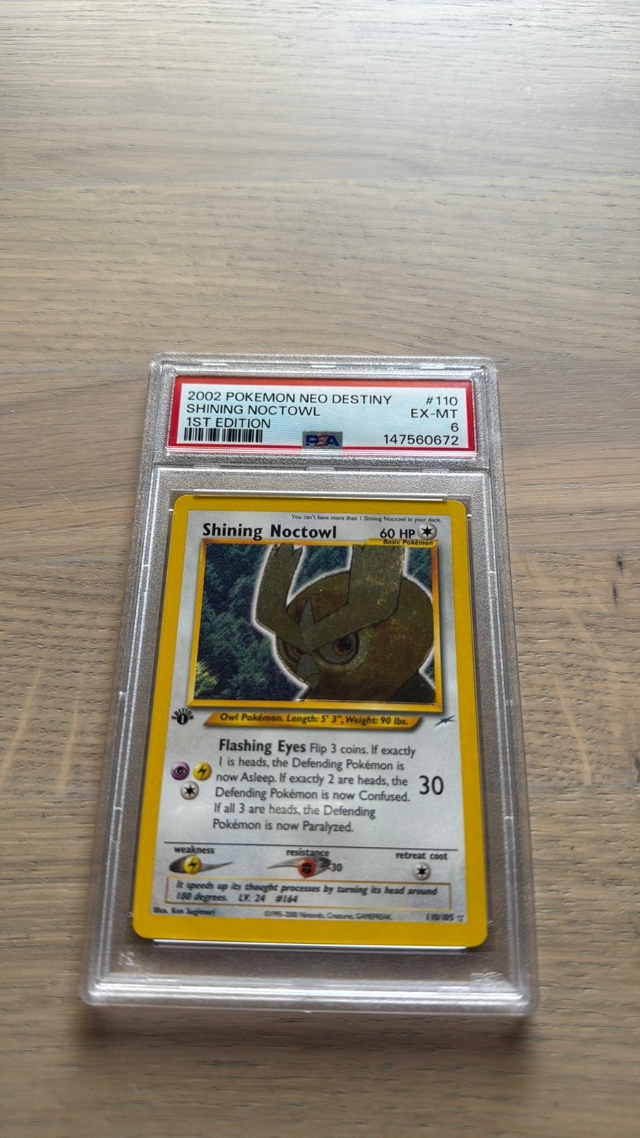 First edition shining noctowl PSA 6, Ophalen of Verzenden, Zo goed als nieuw