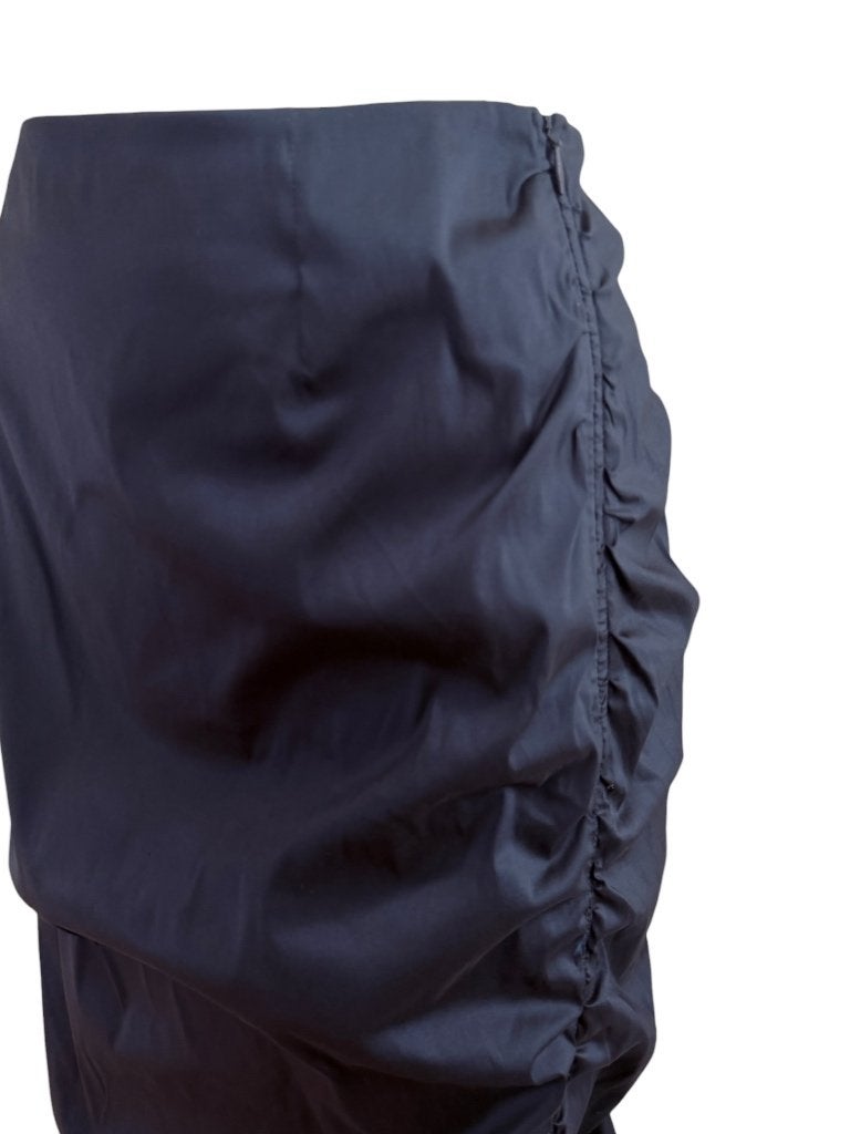 Moq rok L, Kleding | Dames, Zwart, Ophalen of Verzenden, Zo goed als nieuw, Onder de knie