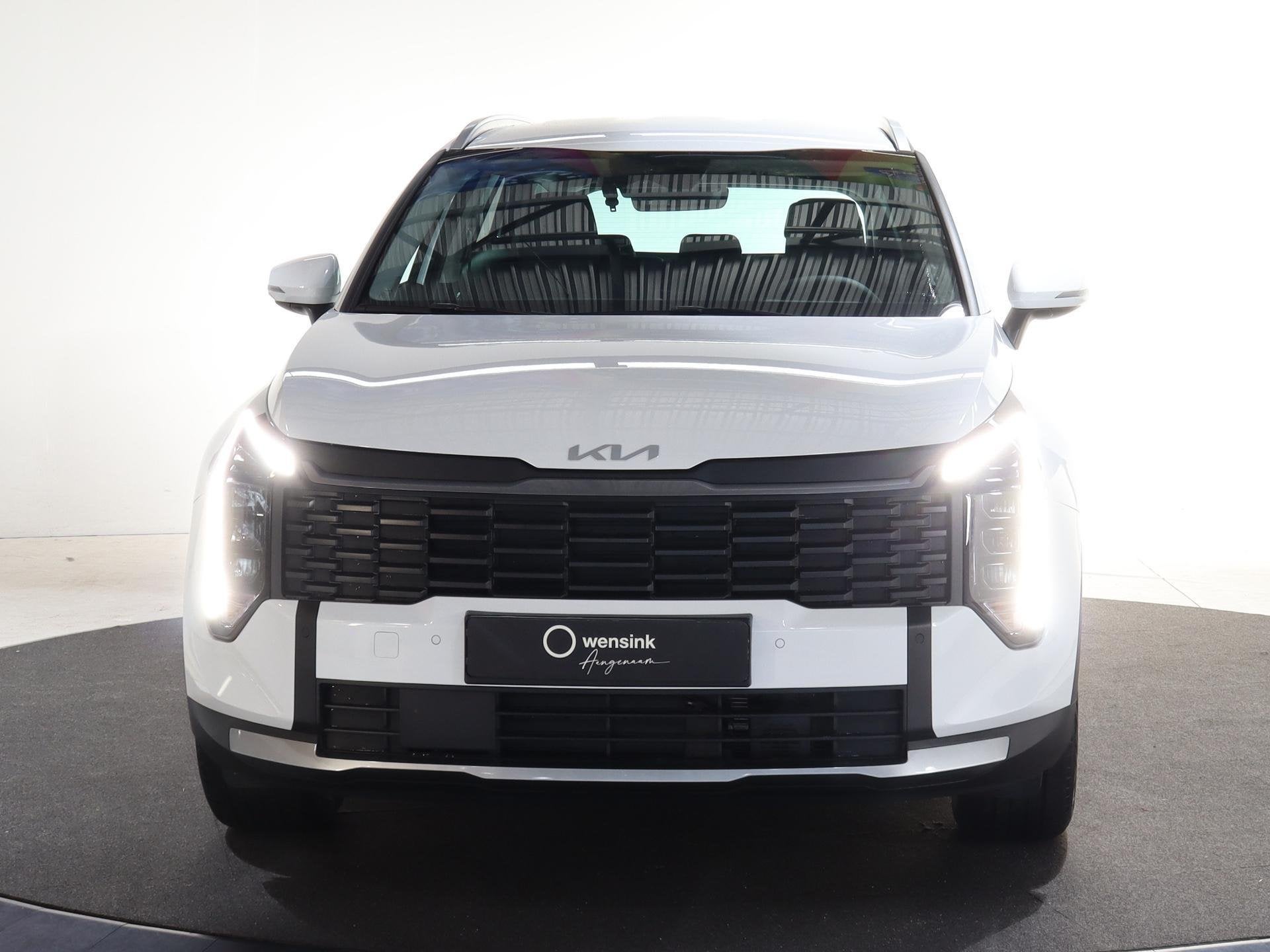 Kia Sportage 1.6 T-GDi Hybrid DynamicLine | Achteruitrijcame, Auto's, Kia, 4 cilinders, Leder en Stof, Wit, Nieuw