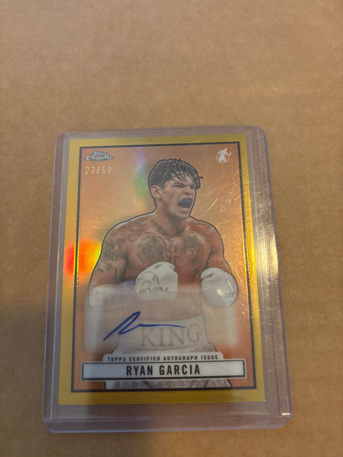 Ryan Garcia Topps Chrome Autograph Kaart - 22/50, Verzamelen, Ophalen of Verzenden, Zo goed als nieuw