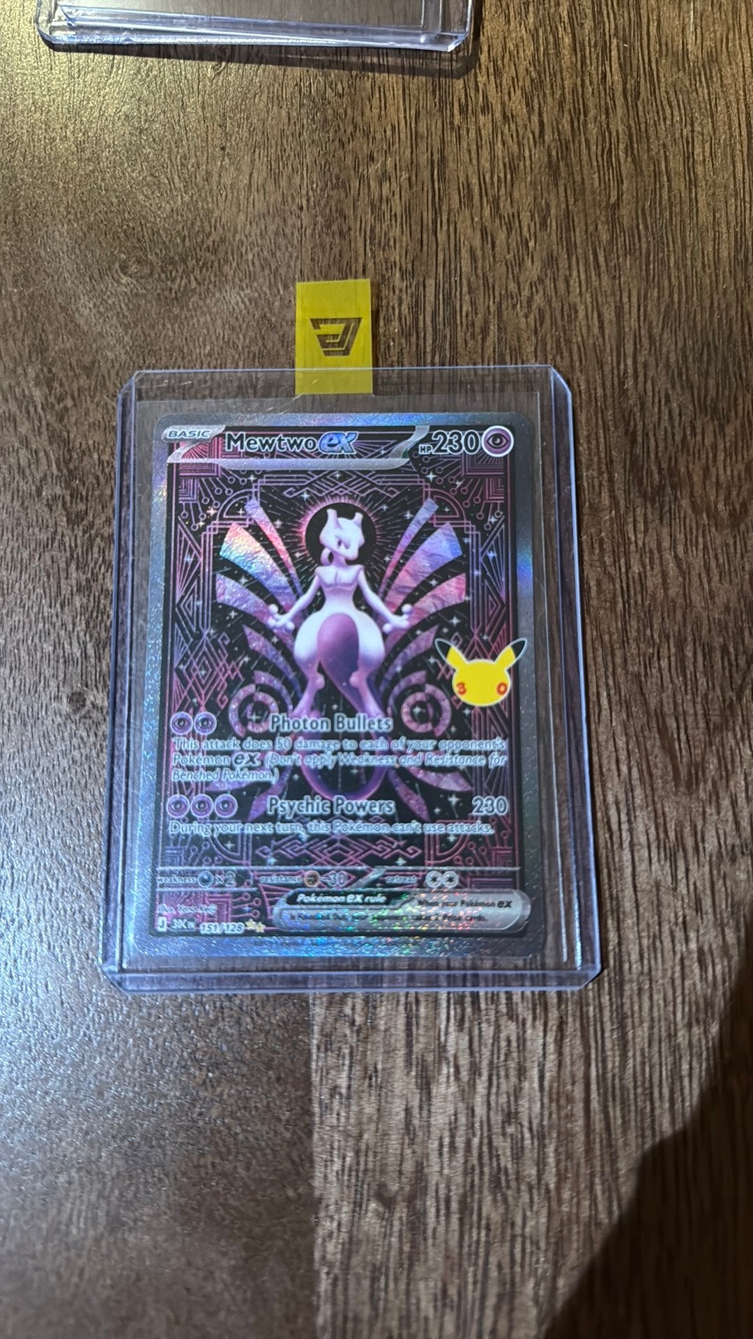 Mewtwo EX (151) 30th celebration, Ophalen of Verzenden, Zo goed als nieuw, Losse kaart