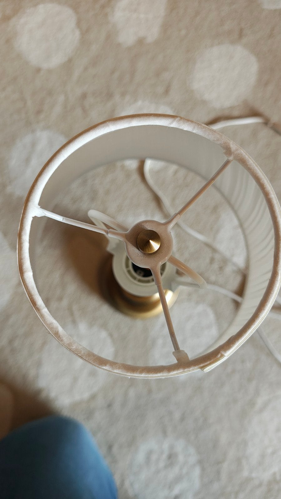 IKEA Tafellamp met witte kap - Zo goed als nieuw, Ophalen, Sfeerlamp, IKEA