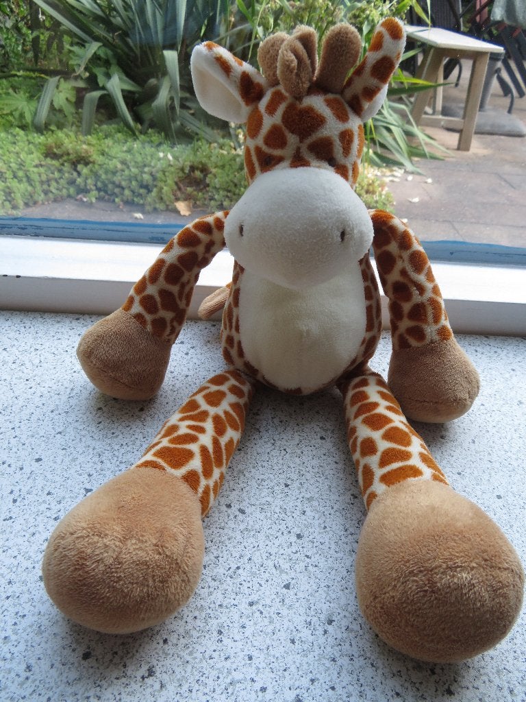Giraffe of giraf merk Nicotoy of van Hema? meet ca 35 cm, Giraf, Wasbaar, Ophalen of Verzenden, Zo goed als nieuw