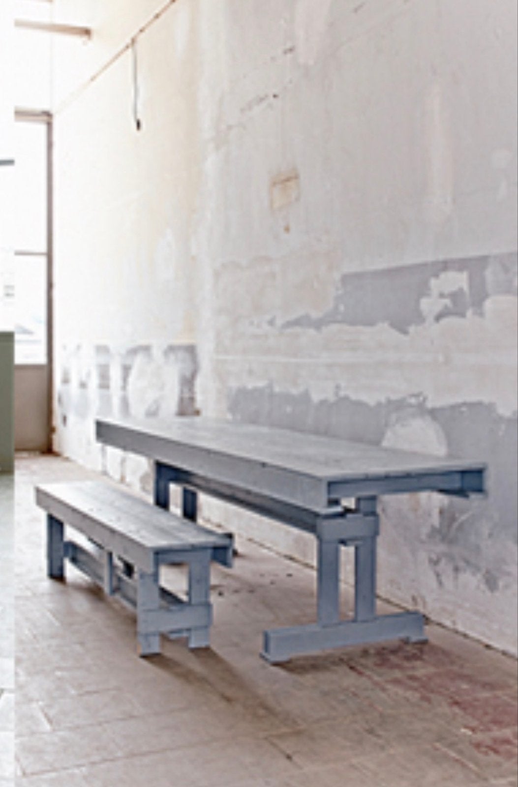 Grote bank en tafel van Piet Hein Eek voor Social Label, Ophalen of Verzenden, Zo goed als nieuw