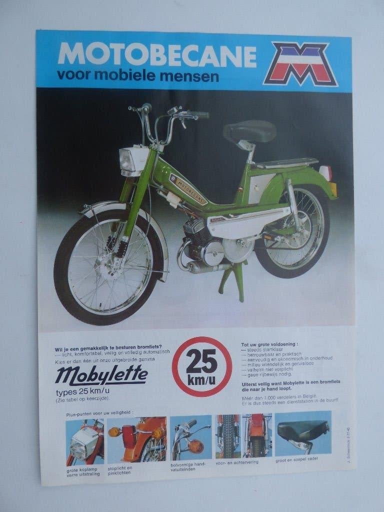 MOTOBECANE MOBYLETTE 140TL, 150S, 150L, 150LC FLYER 1977, Ophalen of Verzenden, Gebruikt