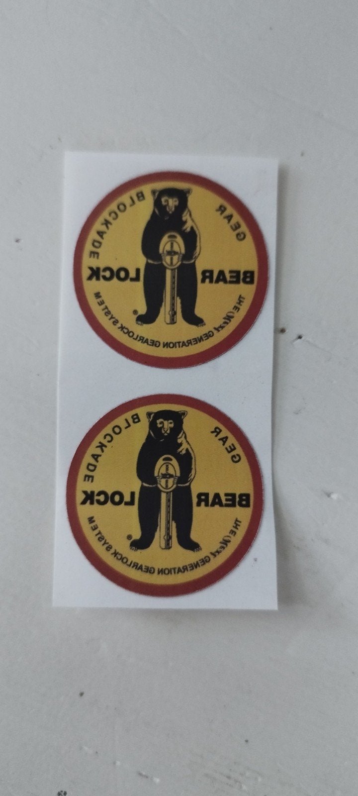 2 Bear lock stickers, Ophalen, Nieuw