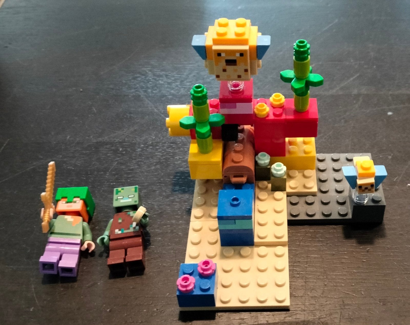 LEGO Minecraft 21164 Het Koraalrif - Complete set, Compleet, Minecraft, Lego, Ophalen of Verzenden
