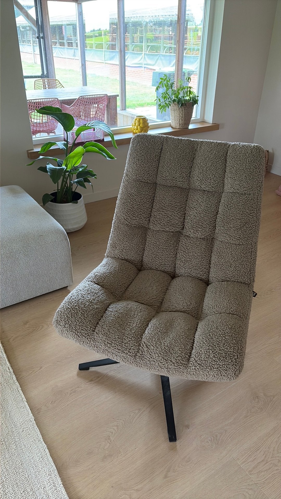 Fauteuil woood teddy draaibaar, Ophalen, Zo goed als nieuw, 75 tot 100 cm, 50 tot 75 cm