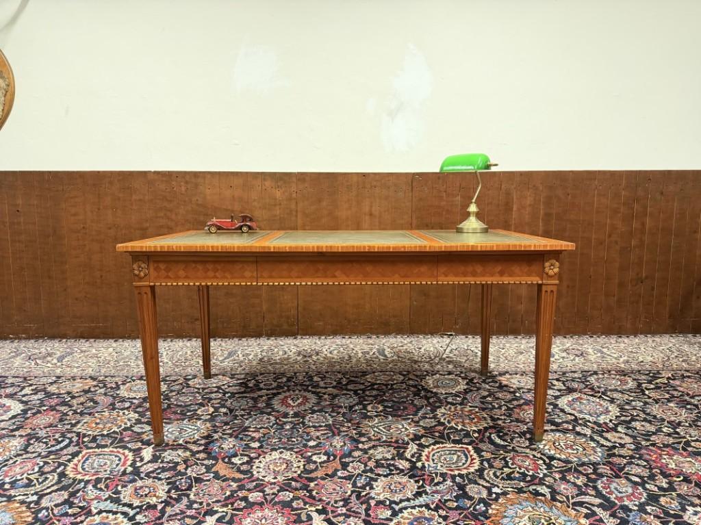 Klassiek Engels Chesterfield Schrijftafel Bureau, Antiek en Kunst, Ophalen
