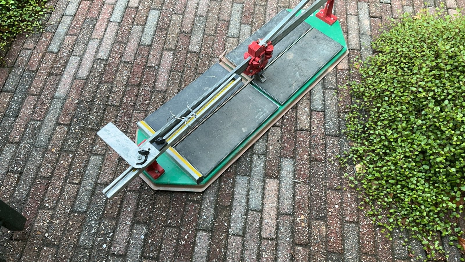 Tegelssnijder merk Nuova, Overige materialen, 60 cm of meer, Ophalen of Verzenden, Zo goed als nieuw
