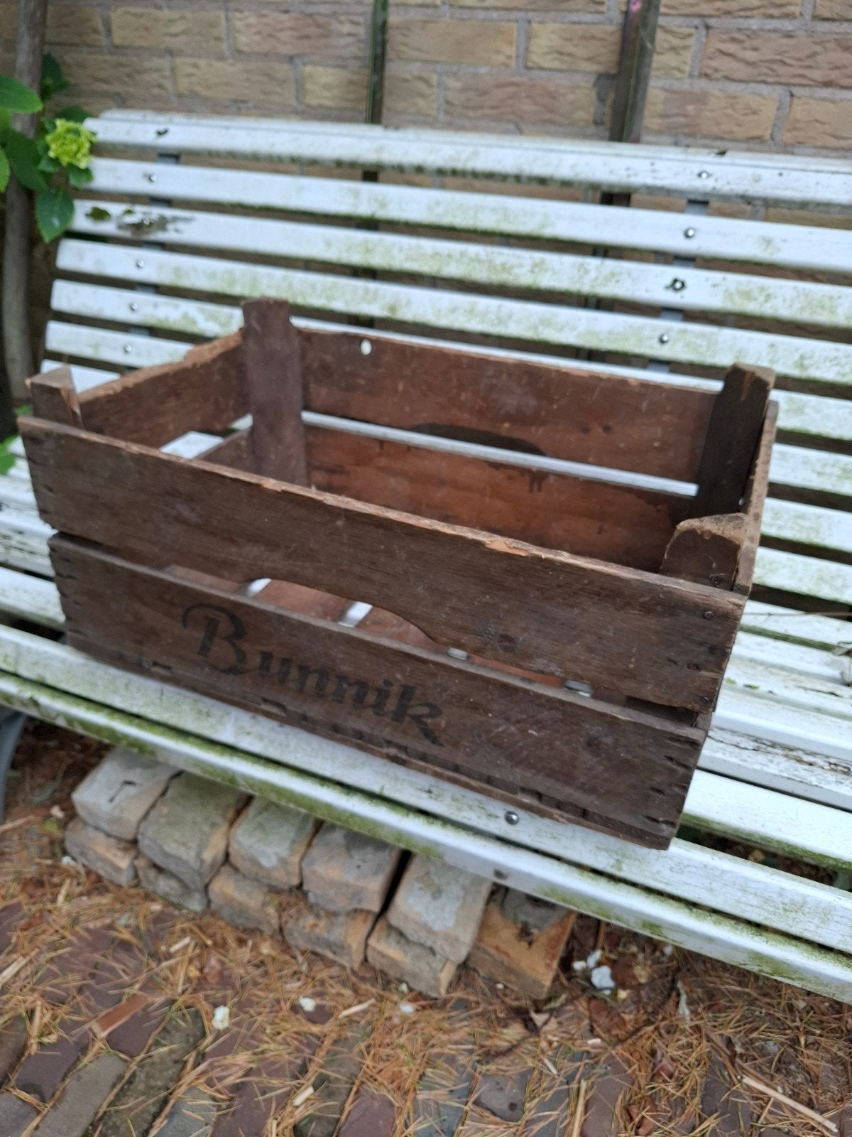 Antieke houten kist 'Bunnik' - Decoratieve opberger, Antiek en Kunst, Ophalen