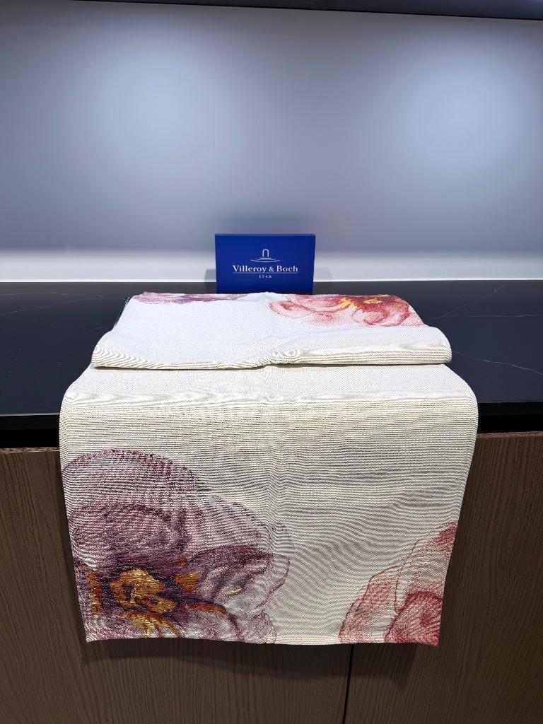 Tafelloper Villeroy & Boch Rose Garden, Ophalen, Nieuw, Rechthoek, Binnen