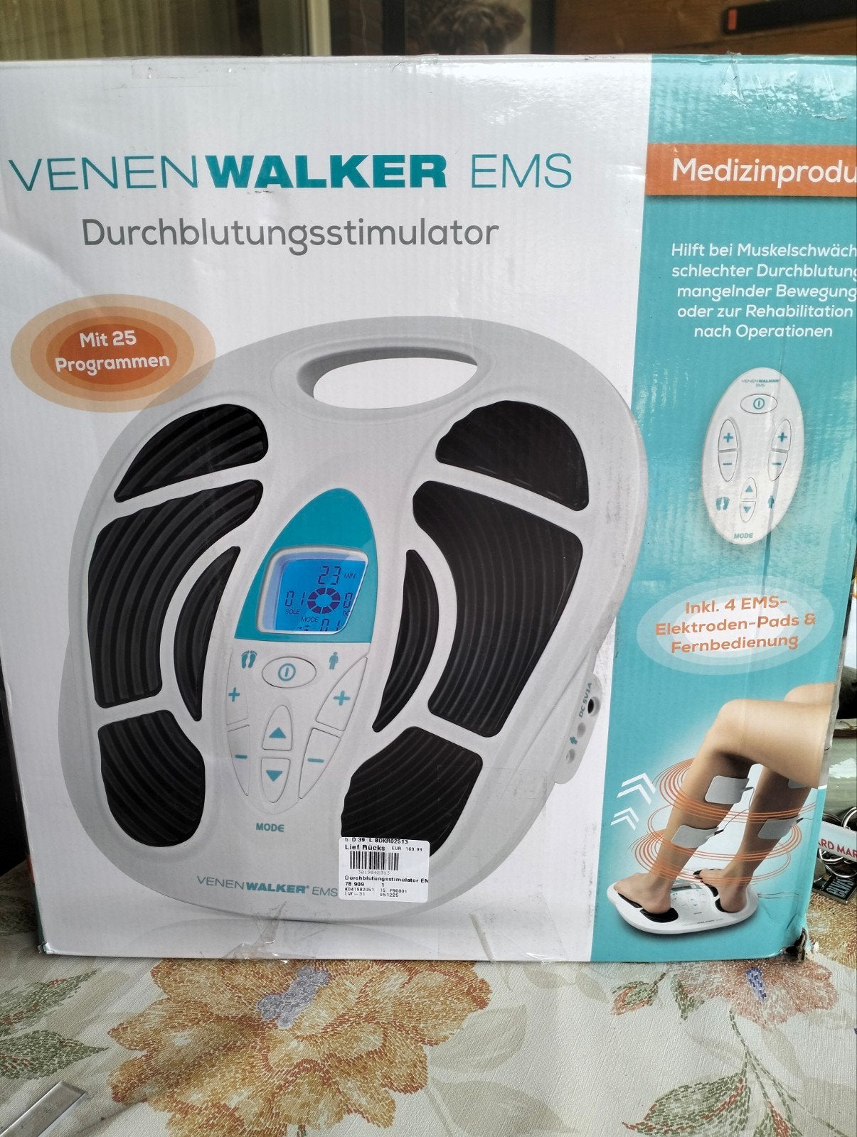VenenWalker EMS Bloedcirculatiestimulator met 25 programma's, Ophalen of Verzenden, Zo goed als nieuw, Overige typen